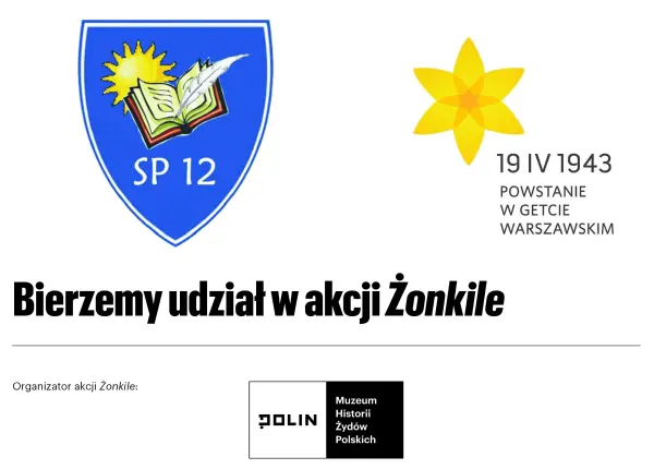 Pamiętamy! Bierzemy udział w Ogólnopolskiej akcji ŻONKIL, upamiętniającej 80. rocznicę wybuchu zrywu w Getcie Warszawskim.