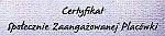Certyfikat Społecznie Zaangażowanej Placówki